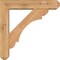 Ekena Millwork Olympic Craftsman Smooth Bracket w/ Offset Brace, Western Red Cedar, 5 1/2"W x 24"D x 24"H BKT0604X24X24OLY04SWR - alternate 4